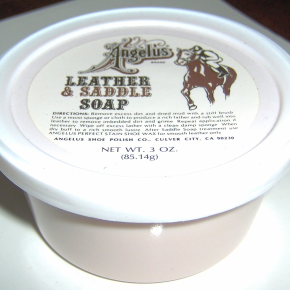 Angelus Leather SADDLE SOAP Paste Cleaner Conditioner for Boots Shoes Upholstery - Picture 3 of 7
